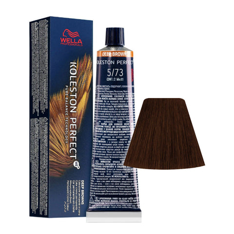Wella Professionals Koleston Perfect ME+ Deep Browns 5/73 Castano Chiaro Sabbia Dorato tubo 60 ml