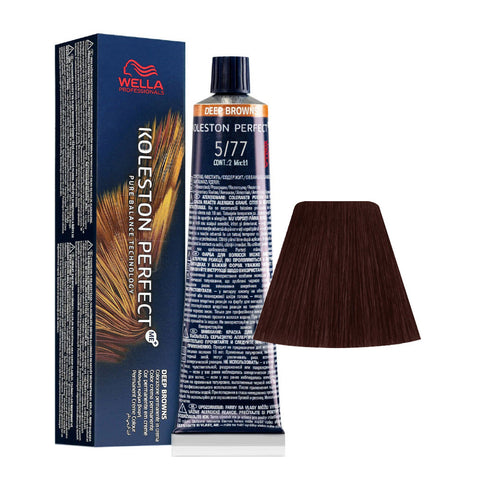 Wella Professionals Koleston Perfect ME+ Deep Browns 5/77 Castano Chiaro Sabbia Intenso tubo 60 ml