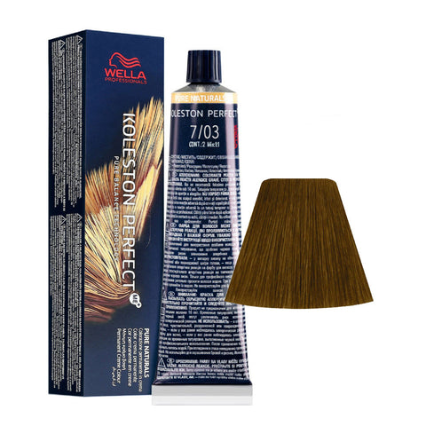 Wella Koleston Perfect ME+ 7/03 Biondo Medio Naturale Dorato tubo 60 ml