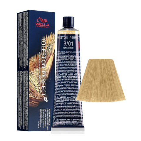 Tubo di colorazione Wella Koleston Perfect ME+ 9/01 Biondo Chiarissimo Naturale Cenere 60 ml