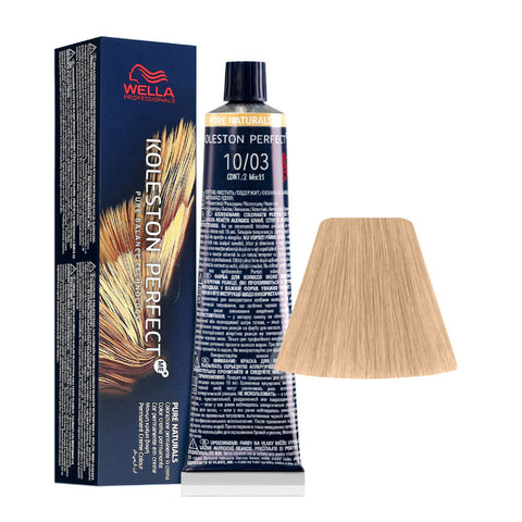 Wella Professionals Koleston Perfect Pure Naturals 10/03 Biondo Platino Naturale Dorato tubo 60 ml