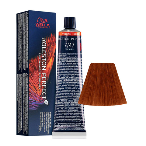 Wella Koleston Perfect ME+ 7/47 Biondo Medio Rame Sabbia tubo 60 ml
