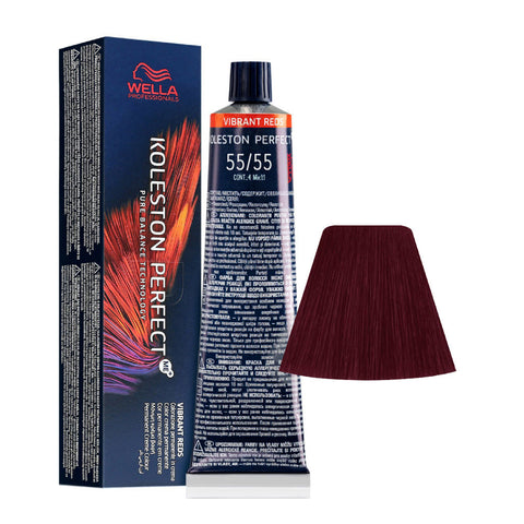 Wella Professionals Koleston Perfect ME+ Vibrant Reds 55/55 Castano Chiaro Intenso Mogano Intenso tubo 60 ml