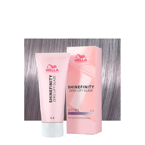 Wella Professionals Shinefinity Zero Lift Glaze 07/81 Biondo Medio Perla Cenere Smoky Opal 60 ml