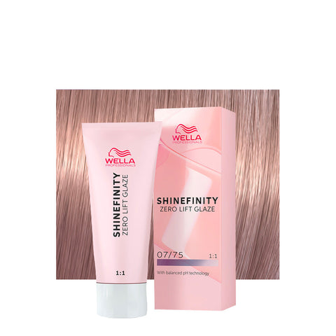 Wella Professionals Shinefinity Zero Lift Glaze 07/75 Biondo Medio Sabbia Mogano Raspberry Latte 60 ml