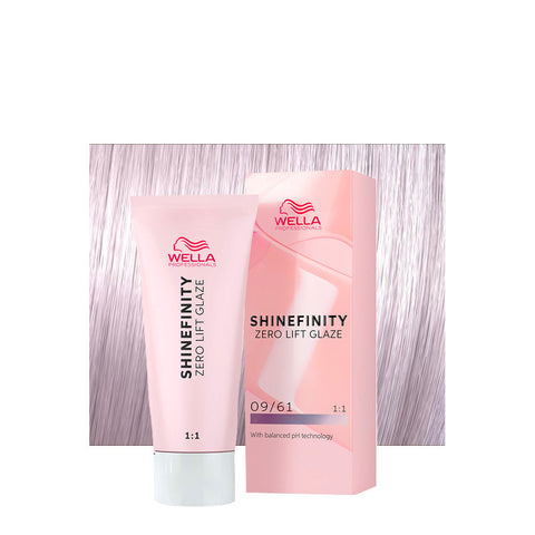Wella Professionals Shinefinity Zero Lift Glaze 09/61 Biondo Chiarissimo Violetto Cenere Iced Platinum 60 ml