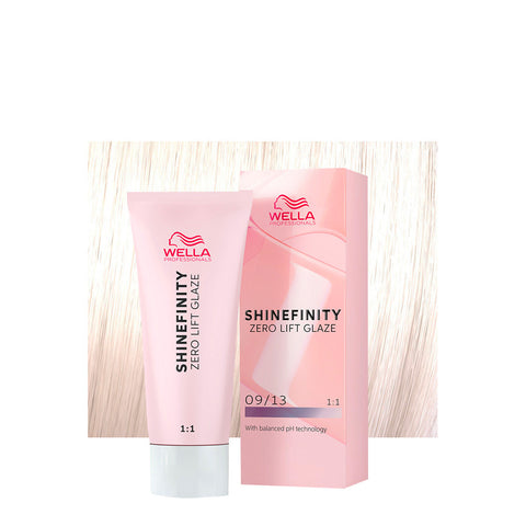 Wella Professionals Shinefinity Zero Lift Glaze 09/13 Biondo Chiarissimo Cenere Dorato Toffee Milk 60 ml