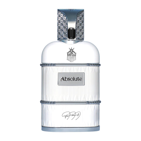 Asghar Adam Ali Absolute Eau de Parfum spray 100 ml, flacone bianco e argento