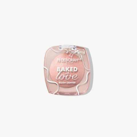 Deborah Milano Baked With Love Blush Lighter tonalità 01 Soft Peach, blush cotto illuminante in cialda
