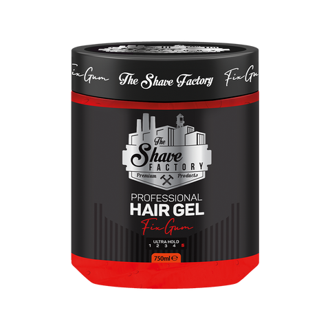 The Shave Factory Professional Hair Gel FixGum gel per capelli tenuta ultra forte barattolo da 750 ml