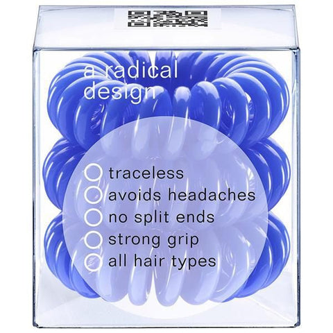 Confezione Invisibobble Original Navy Blue con 3 elastici per capelli a spirale