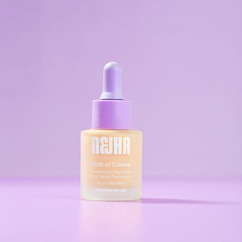 Nejha Matt of Course fondotinta in siero matt tonalità P06 Caramel 18 ml