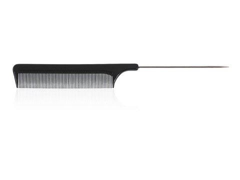 Pettine Montalbano N821 coda di ferro dentatura fitta su sfondo bianco