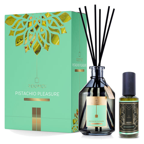 Roomoi Pistachio Pleasure Cofanetto Ambiente 500 ml + 200 ml + B