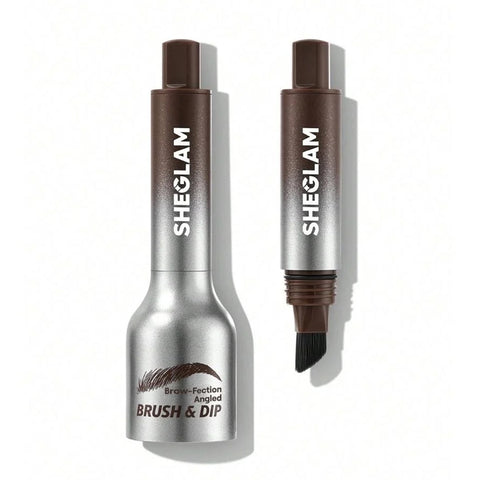 SHEGLAM Definitore sopracciglia con pennello Brow-Fection Angled Brush & Dip – 08 Chocolate