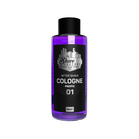 The Shave Factory After Shave Cologne 01 Pacific 500 ml in flacone di vetro