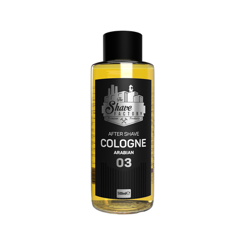 The Shave Factory After Shave Cologne 03 Arabian acqua di colonia dopobarba flacone in vetro da 500 ml