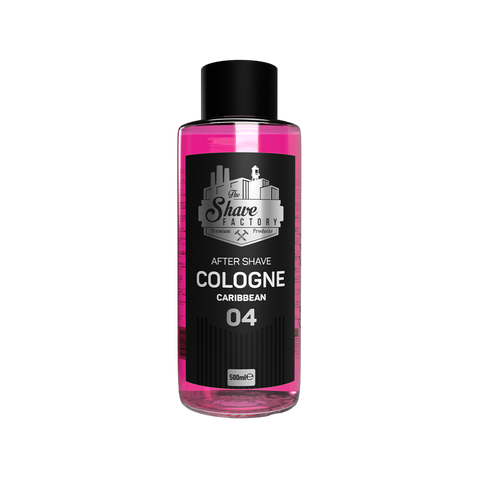 The Shave Factory After Shave Cologne 04 Caribbean acqua di colonia dopobarba flacone in vetro da 500 ml