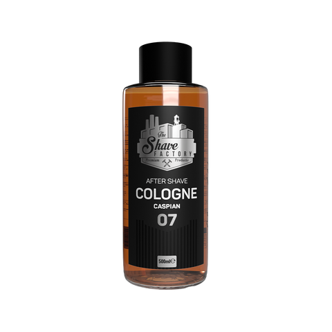 The Shave Factory After Shave Cologne 07 Caspian acqua di colonia dopobarba flacone in vetro da 500 ml