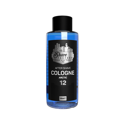 The Shave Factory After Shave Cologne 12 Arctic acqua di colonia dopobarba flacone in vetro da 500 ml