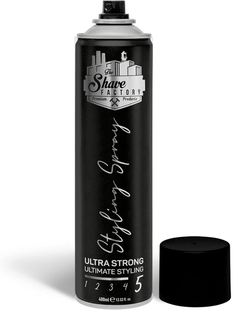 The Shave Factory Hair Styling Spray Ultra Strong lacca per capelli tenuta ultra forte bombola da 400 ml