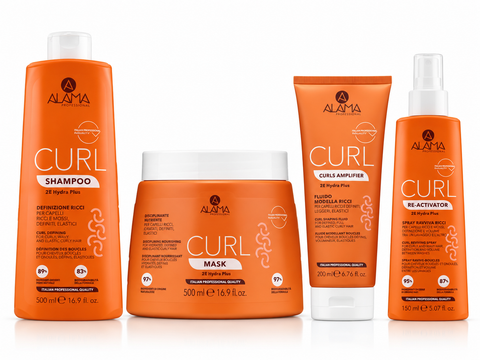 Alama Curl Kit Shampoo Mask Curls Amplifier Re-Activator