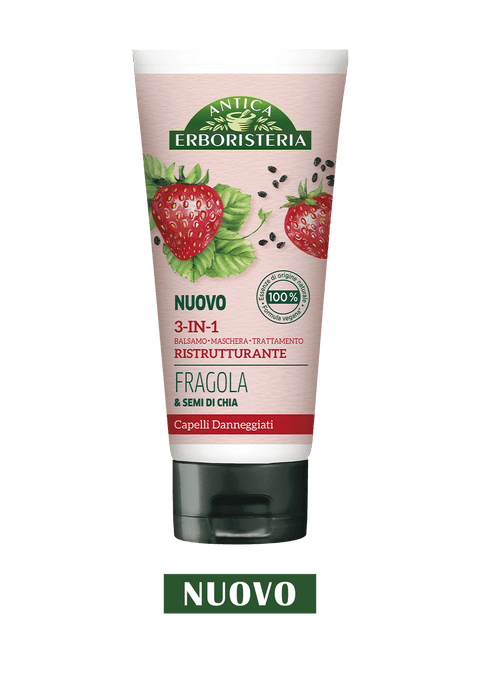 Flacone Antica Erboristeria 3in1 Ristrutturante Fragola e Semi di Chia 200 ml