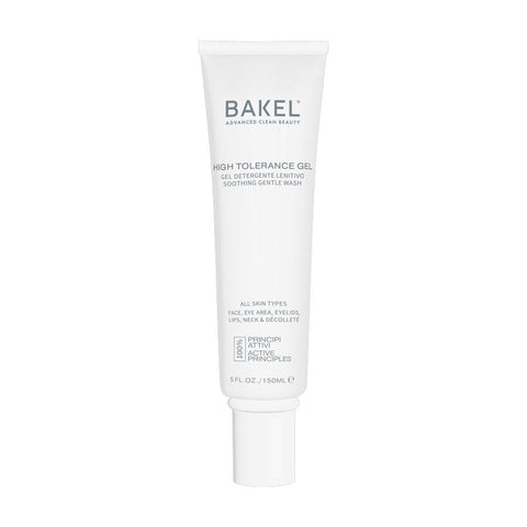 BAKEL High Tolerance Gel, 150 ml, gel detergente lenitivo, su fondo bianco
