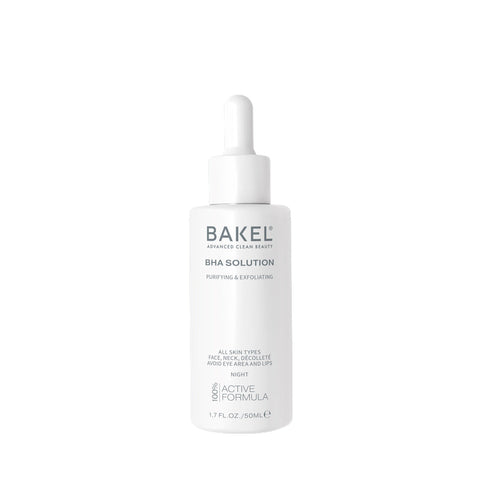 BAKEL BHA Solution, 50 ml, soluzione concentrata anti-imperfezioni, su fondo bianco