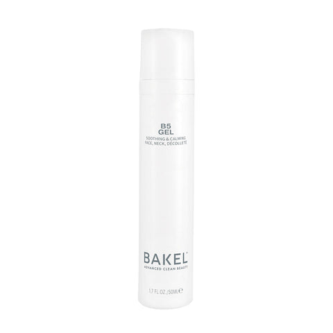 BAKEL B5 Gel, 50 ml, gel lenitivo anti-rossore, su fondo bianco