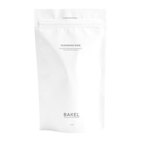 BAKEL Cleansing Wipe, 1 pezzo, panno detergente riutilizzabile, su fondo bianco