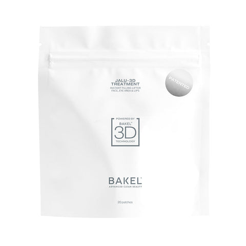 BAKEL Jalu-3D Instant Filling Lifter, 20 patch, trattamento in patch all’acido ialuronico, su fondo bianco