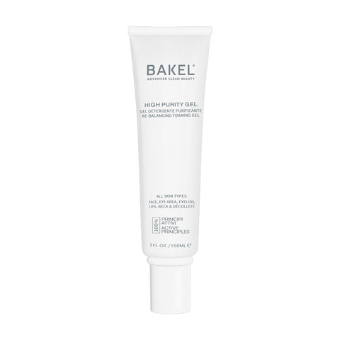 BAKEL High Purity Gel, tubo di gel detergente purificante da 150 ml su fondo bianco
