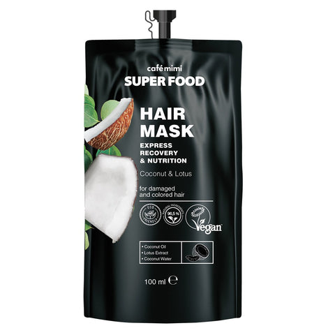 Cafè Mimi Super Food Hair Mask Coconut & Lotus 100 Ml