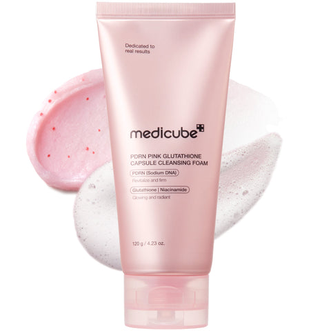 Medicube - PDRN Pink Glutathione Capsule Cleansing Foam - Detergente viso - 120 g