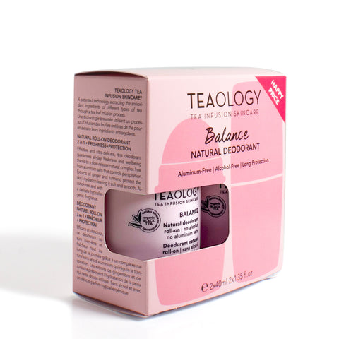 Teaology Balance Yoga Care Deodorante Naturale Roll-On 2 X 40 Ml
