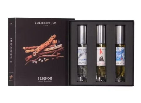 Eolie Parfums Cofanetto I Legnosi Kit 3 Pz Da 15 Ml