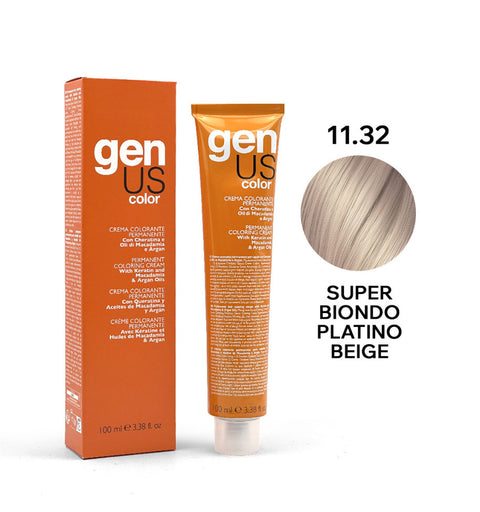 Genus Color 11.32 Super Biondo Platino Beige crema colorante superschiarente 100 ml