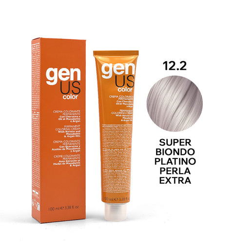 Genus Color 12.2 Super Biondo Platino Perla Extra crema colorante superschiarente 100 ml