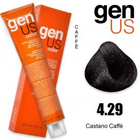 Genus Color 4.29 Castano Caffè 100 ml con campione colore