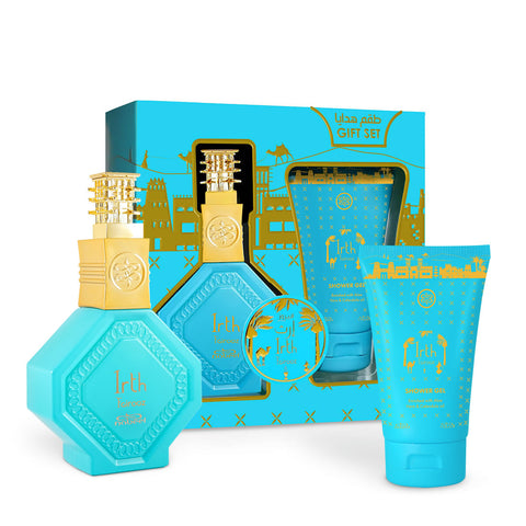 Cofanetto Nabeel Irth Fairooz con Eau de Parfum 100 ml e gel doccia 125 ml