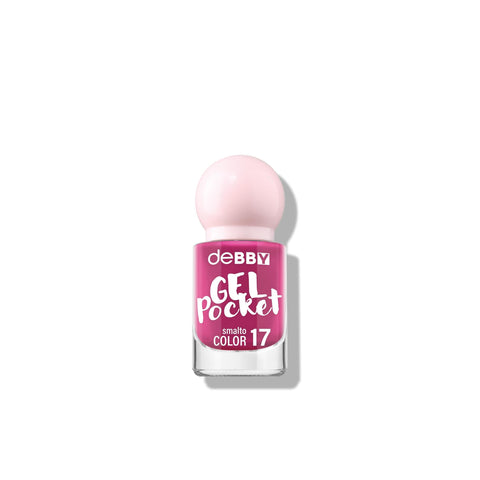 deBBY Smalto Gel Pocket 17 Magenta 4,5 ml, flacone di smalto effetto gel tonalità magenta