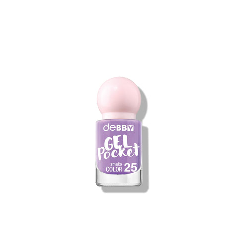 deBBY Smalto Gel Pocket 25 Glitter Night 4,5 ml, flacone di smalto effetto gel tonalità glitter scuro