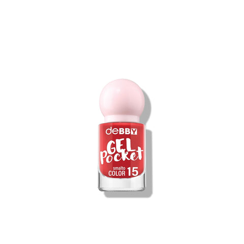 deBBY smalto gelPOCKET effetto gel tonalità 15 Classic Red, flacone 4,5 ml