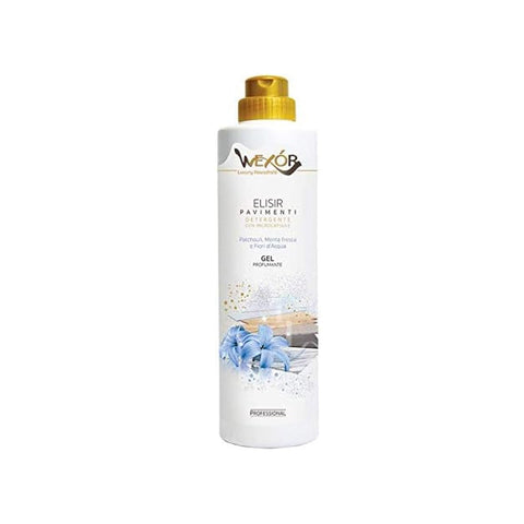 Wexor Elisir Pavimenti detergente gel igienizzante Patchouli, Menta Fresca e Fiori d'Acqua 750 ml
