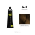 L’Oréal Professionnel INOA 6.3 60 ml, tubo originale e campione colore indicativo su fondo bianco