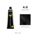 L’Oréal Professionnel INOA 4.0 60 ml, tubo originale e campione colore indicativo su fondo bianco