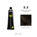 L’Oréal Professionnel INOA 5.3 60 ml, tubo originale e campione colore indicativo su fondo bianco