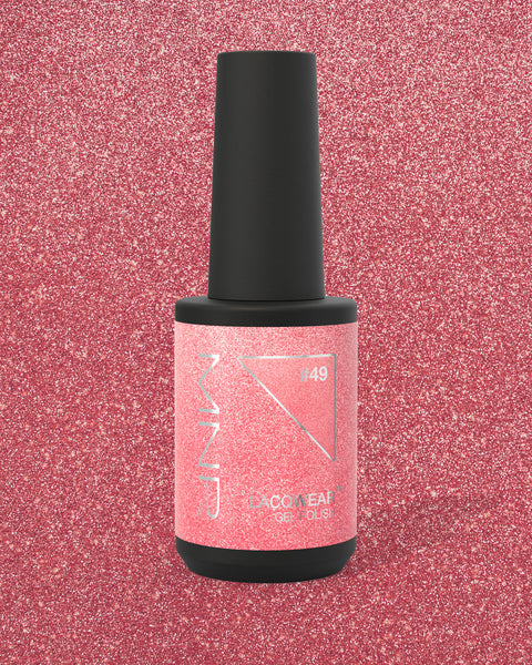 Lacqwear MNP Gel Polish 49 Glitter Rosa 10ml — glitter rosa