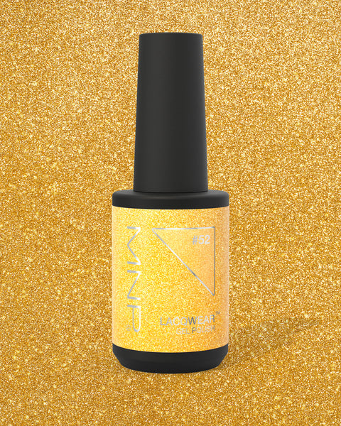 Lacqwear MNP Gel Polish 52 Glitter Oro 10ml — glitter oro